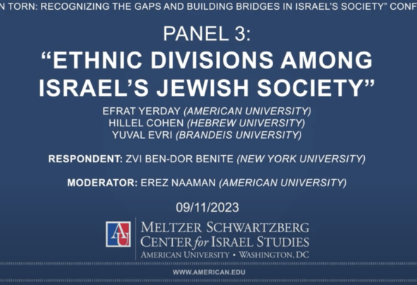 Ethnic Divisions Among Israel's Jewish Society